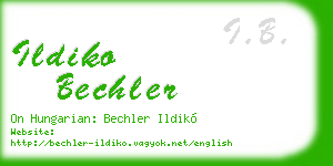 ildiko bechler business card